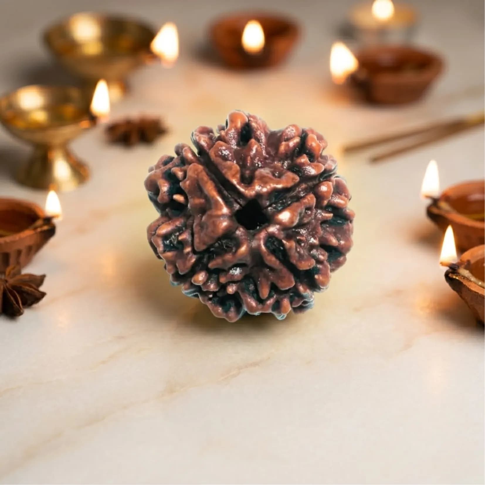 4 mukhi rudraksha (Nepali) - View 1