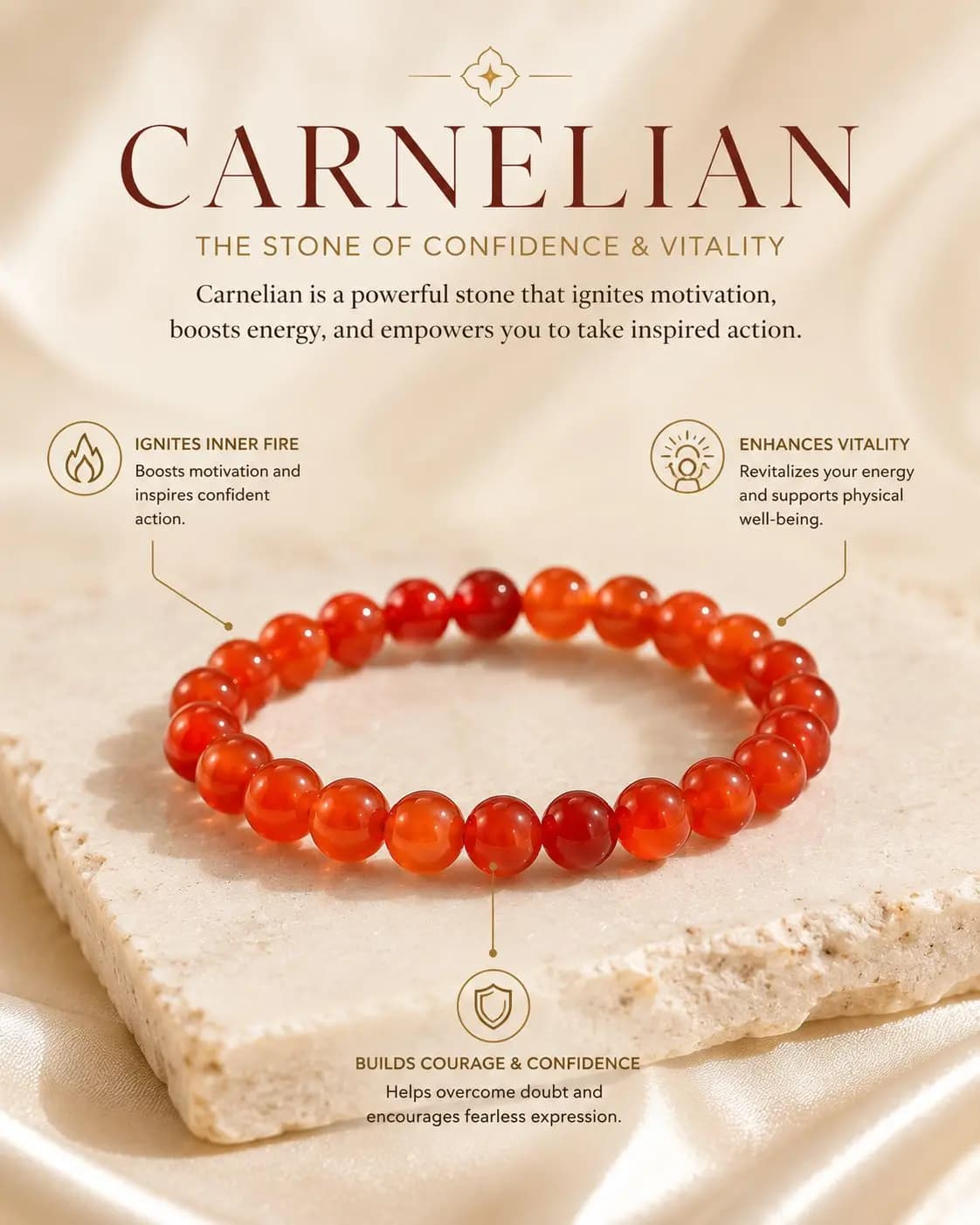 Carnelian Bracelet - View 3