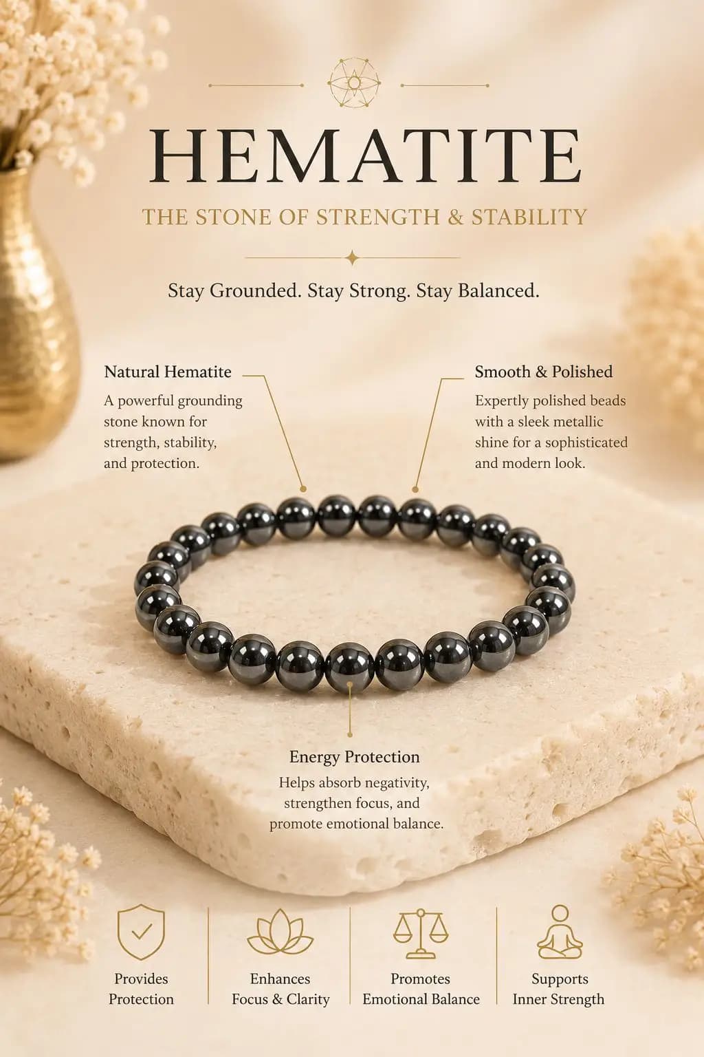 Hematite Bracelet - View 3