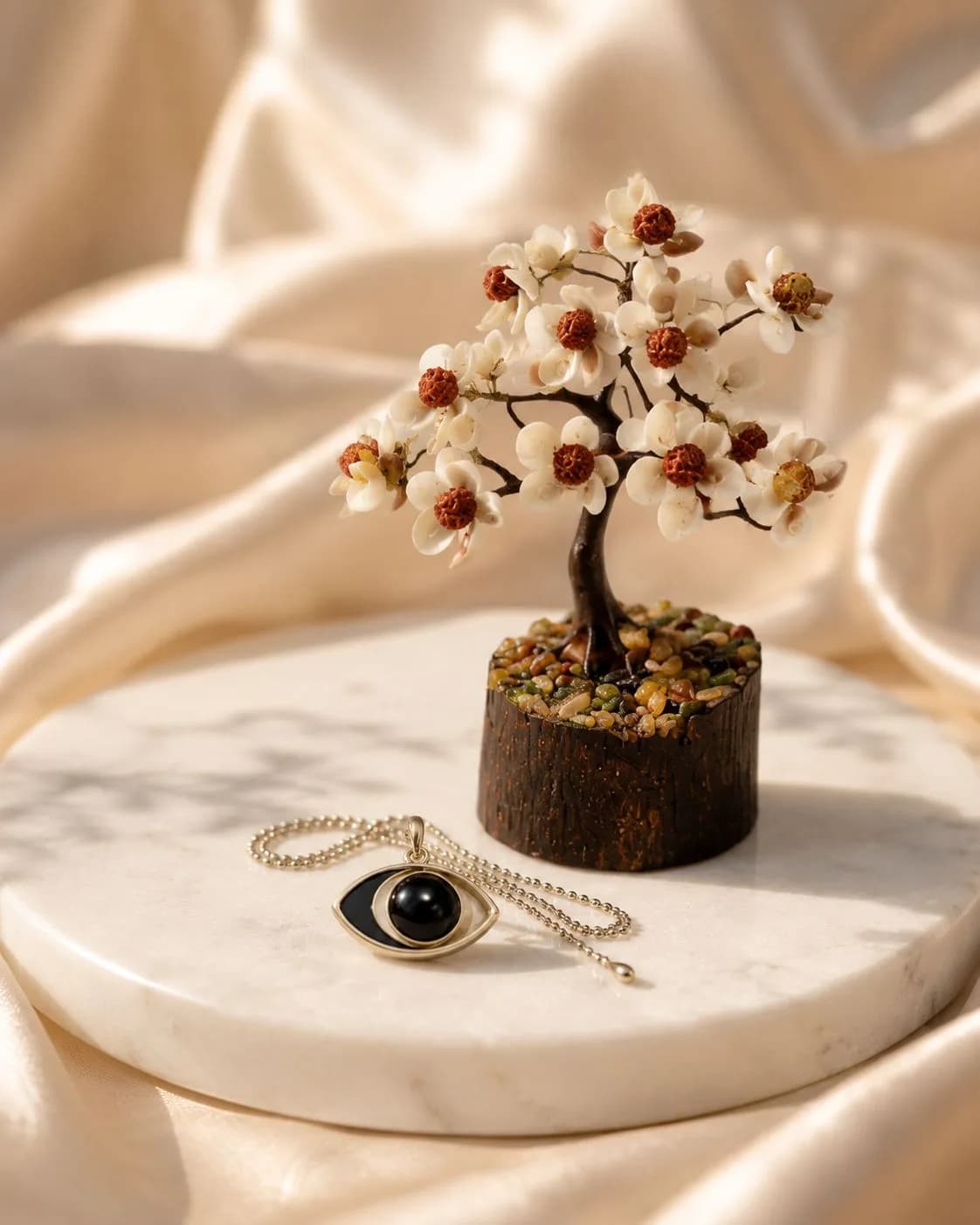 aghori locket and gomti rudraksha tree - View 1