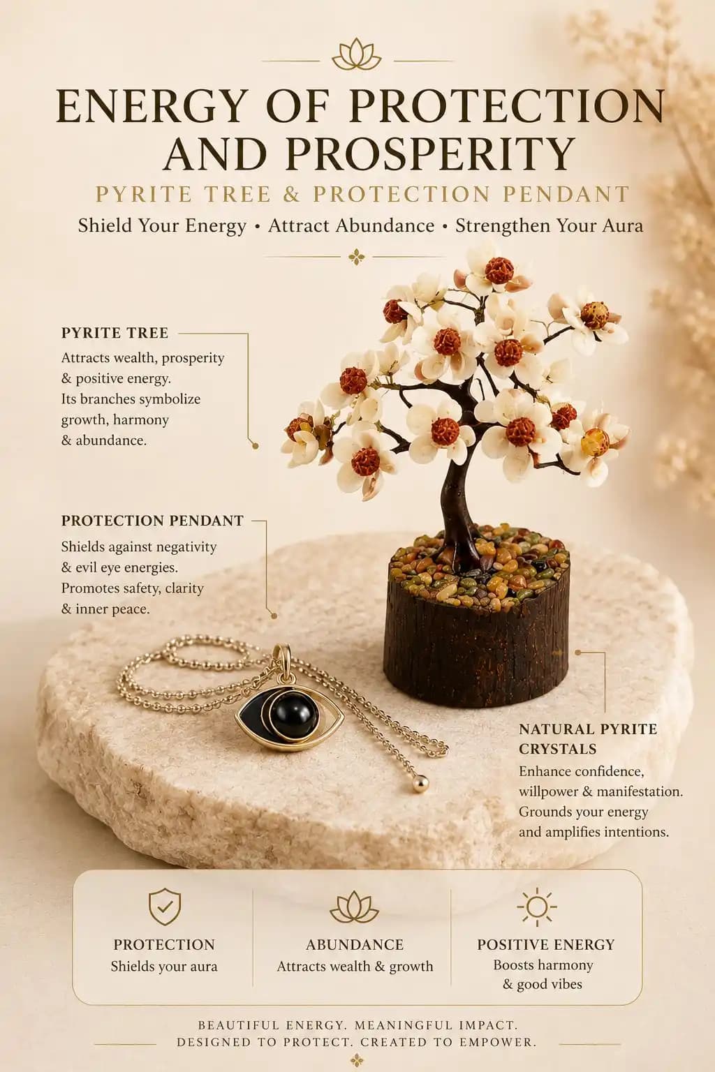 aghori locket and gomti rudraksha tree - View 3
