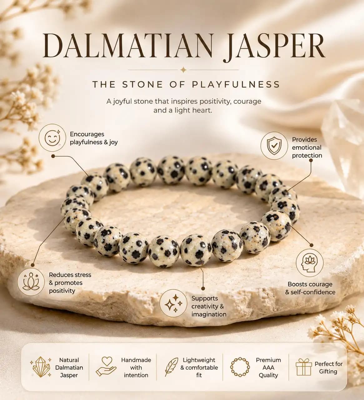 Dalmation Jasper Bracelet - View 3
