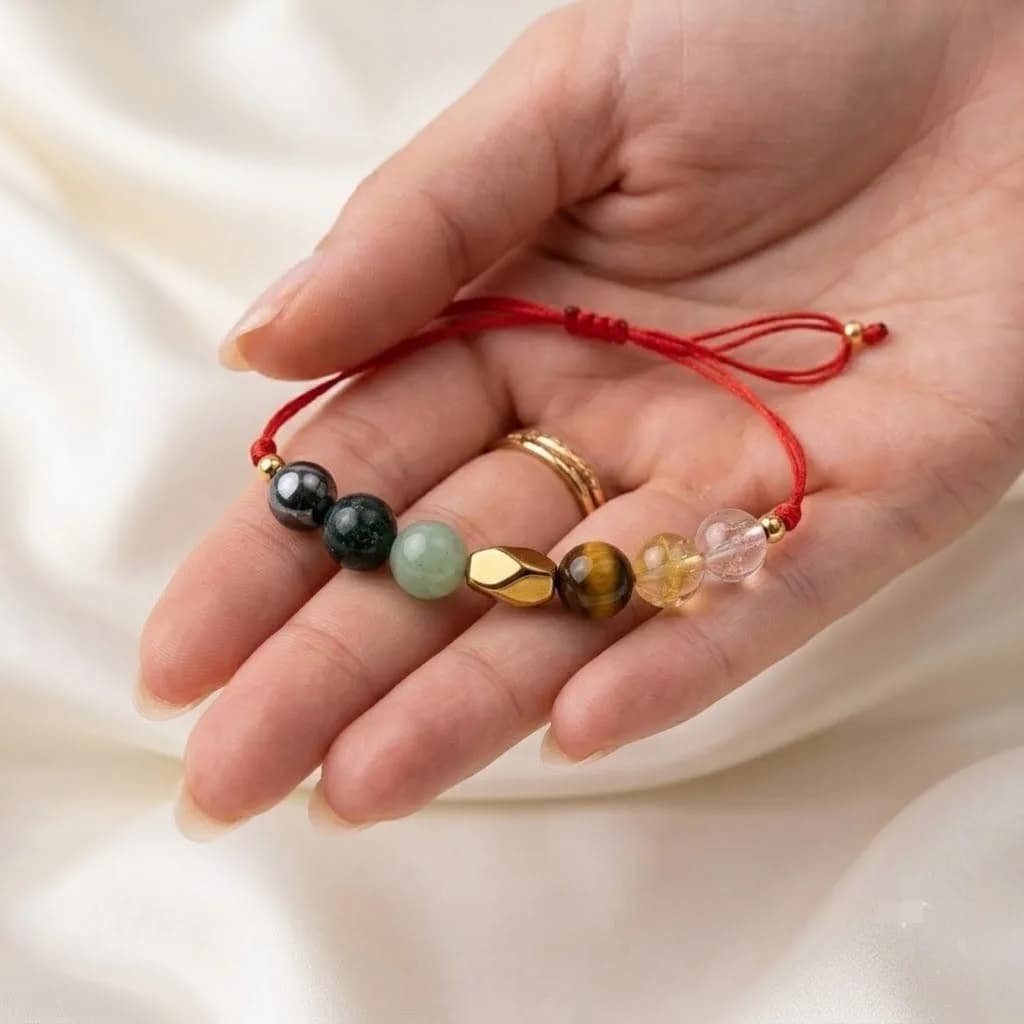 7 Chakra Crystal Rakhi - Authentic AstroJi Spiritual Product View 2
