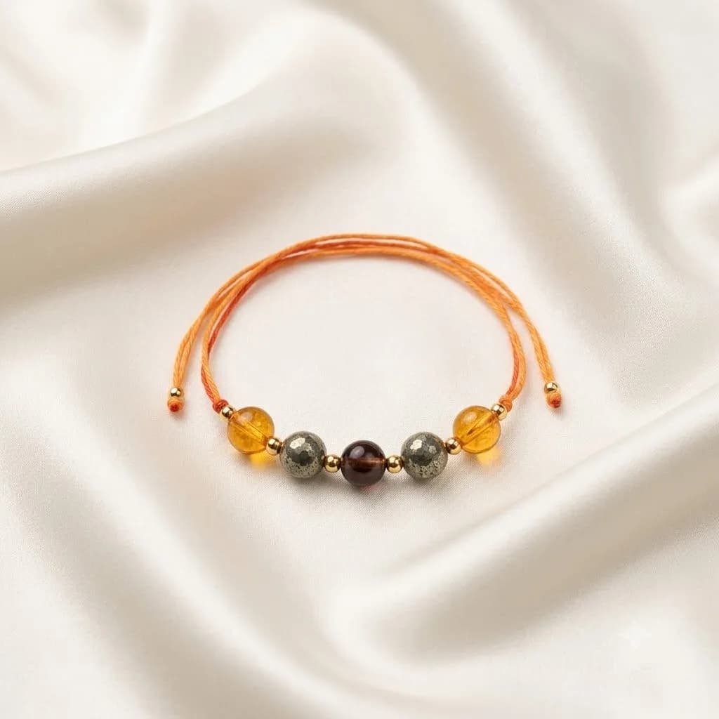 Wealth & Wisdom Crystal Rakhi