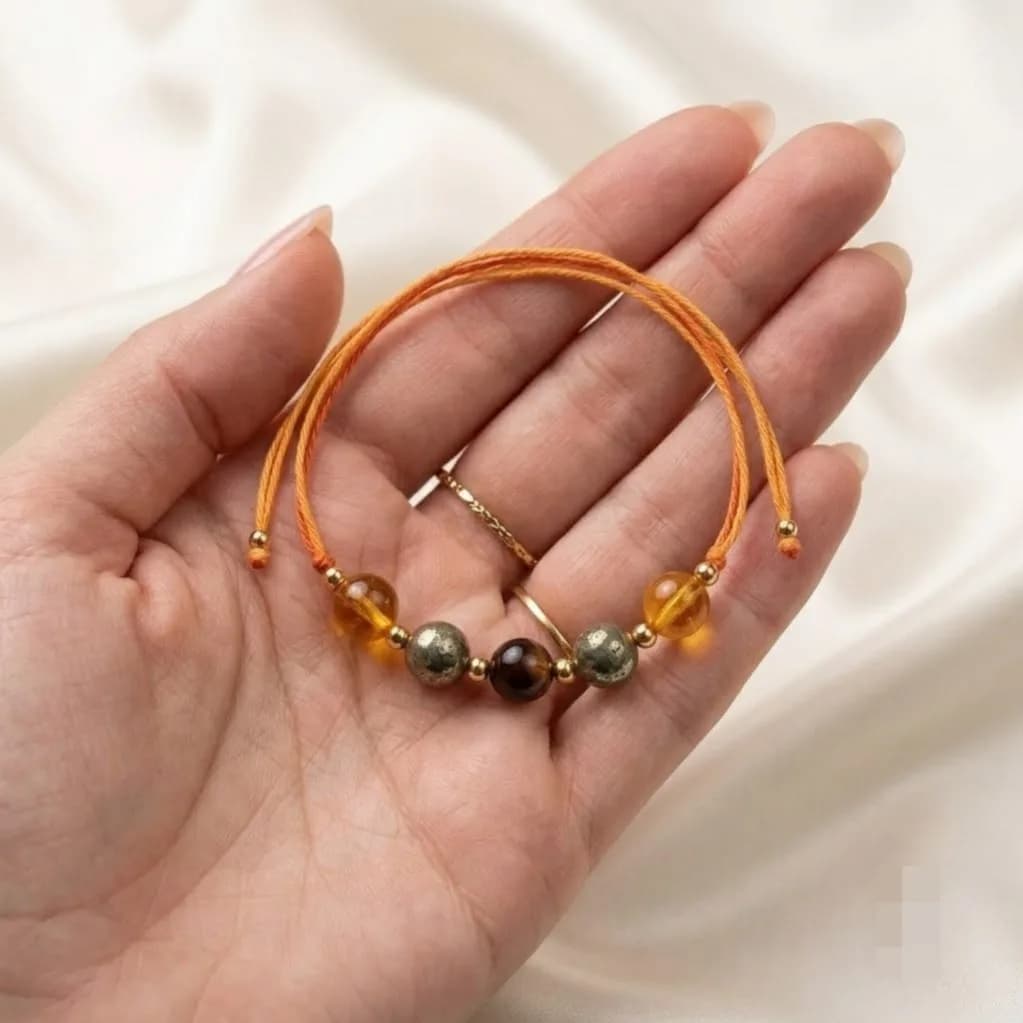 Wealth & Wisdom Crystal Rakhi - Authentic AstroJi Spiritual Product View 2