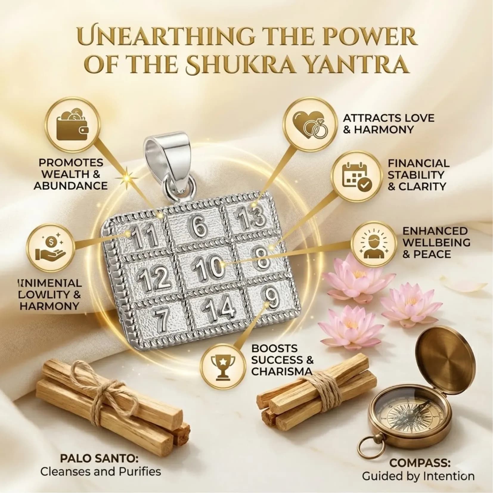 Silver Shukra Yantra - View 2