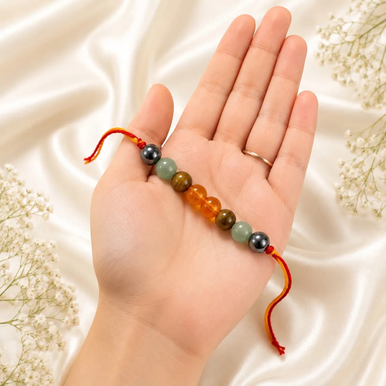 Success & Wealth Crystal Rakhi - View 2