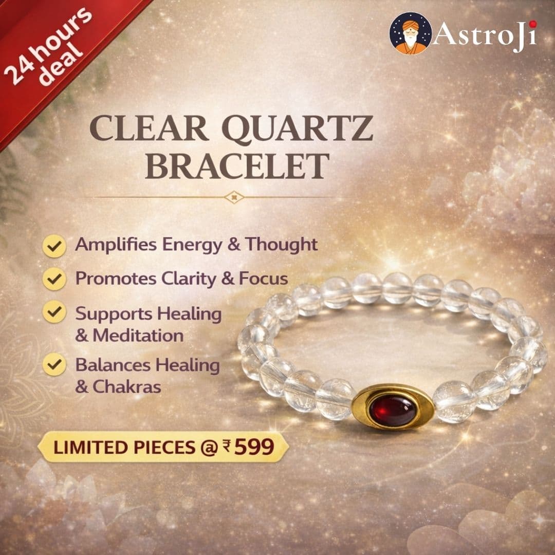 CLEAR QUARTZ (Sphatik) BRACELET - View 1