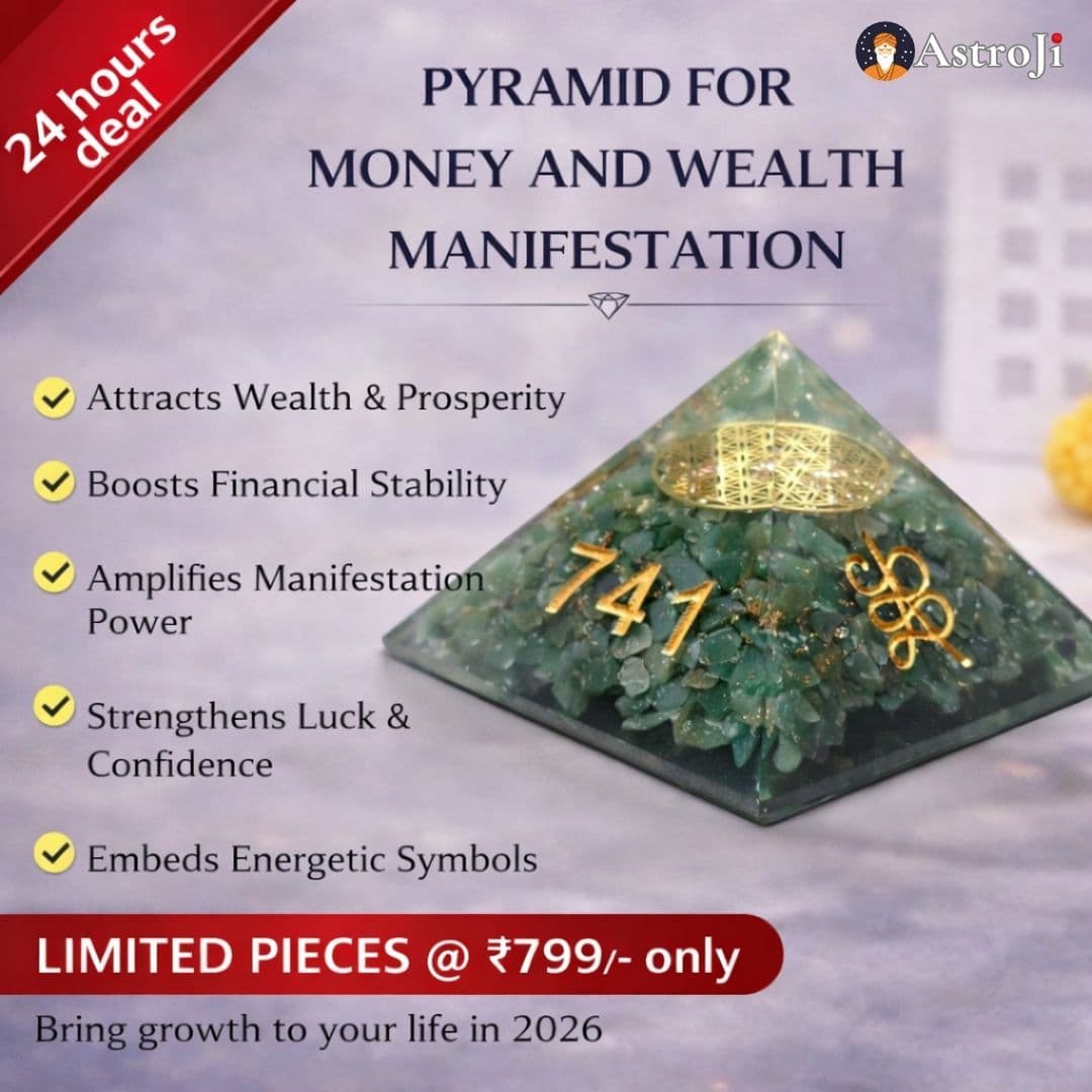 MONEY & WEALTH MANIFESTATION PYRAMID (GREEN JADE) - Authentic AstroJi Spiritual Product View 1