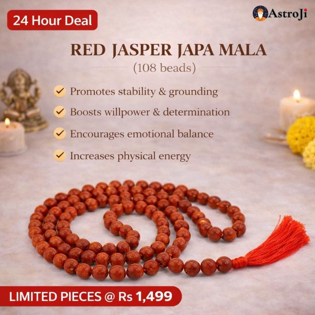 PREMIUM Red Jasper Mala - View 1