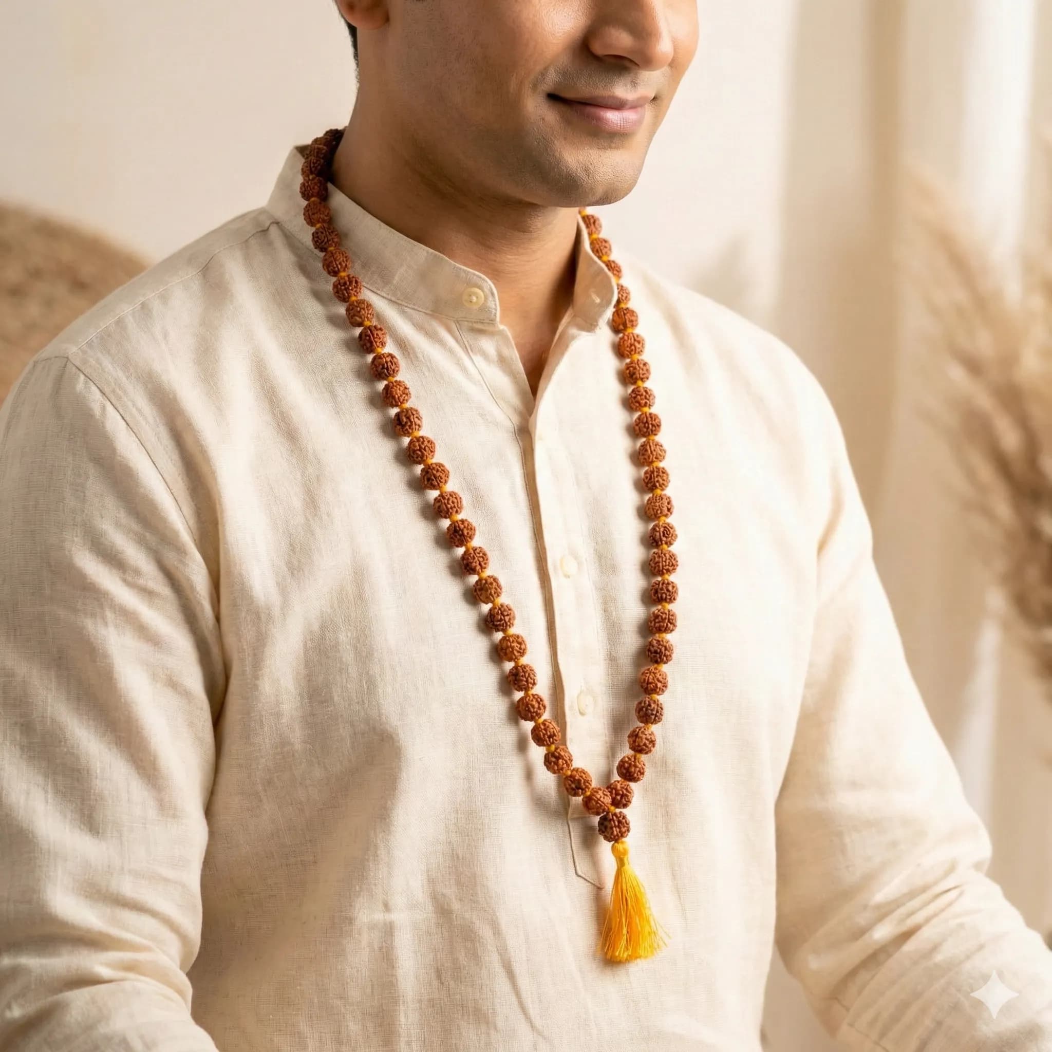 Certified Natural Rudraksha Japmala (108 Beads) - View 2