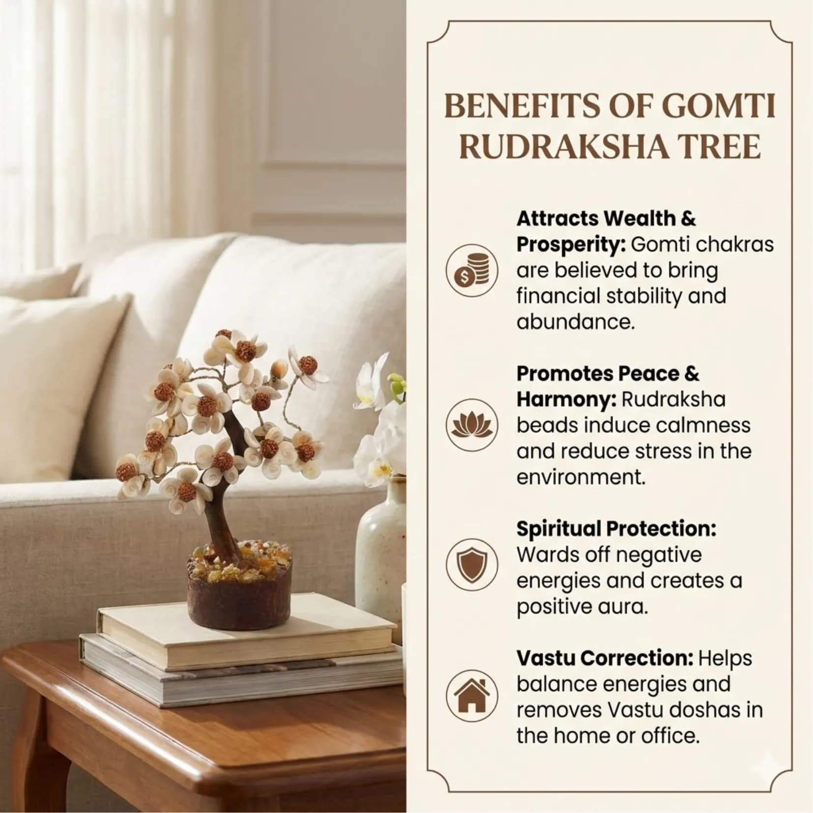 Gomti-Rudraksha Tree - Authentic AstroJi Spiritual Product View 3