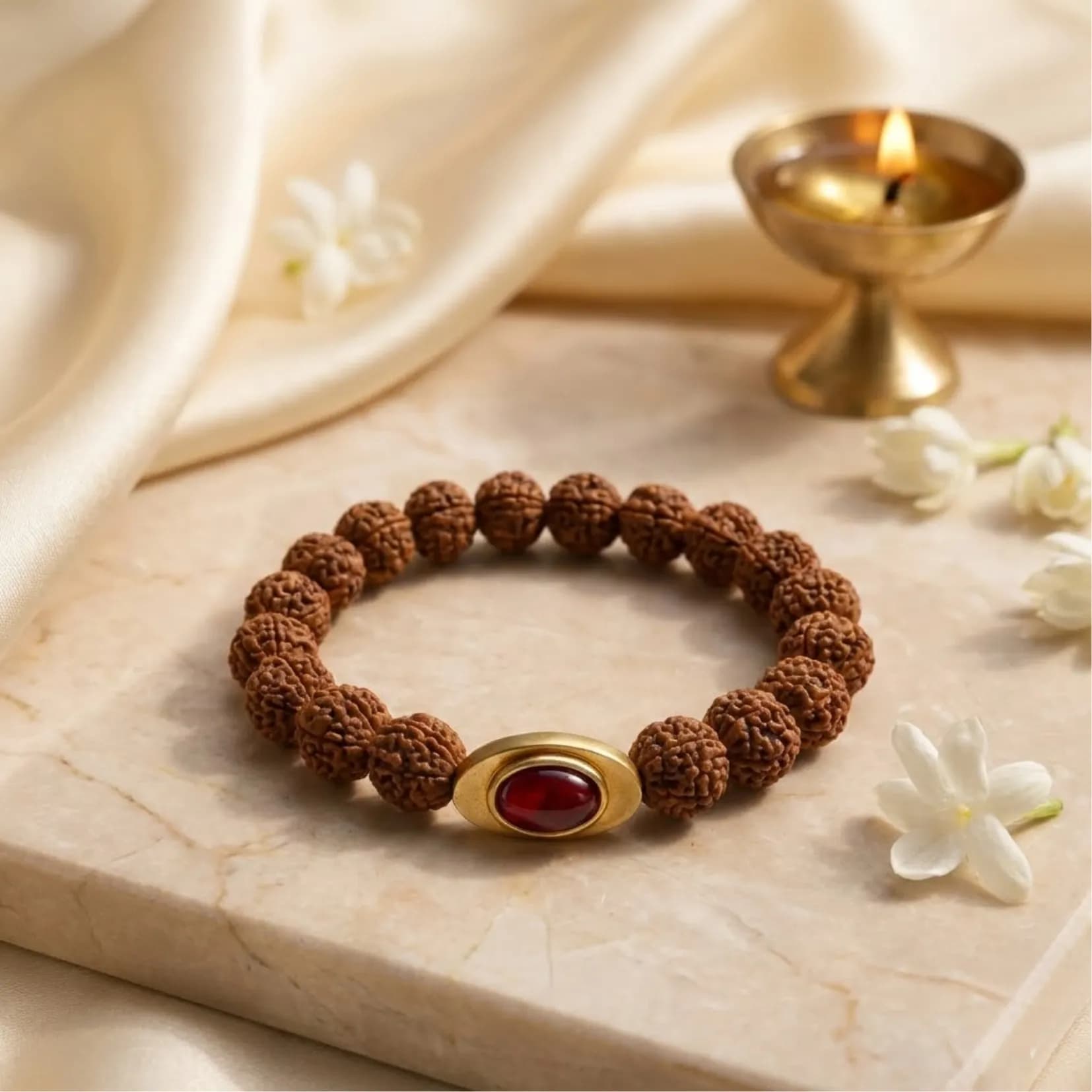 Natural Rudraksha Bracelet - View 1