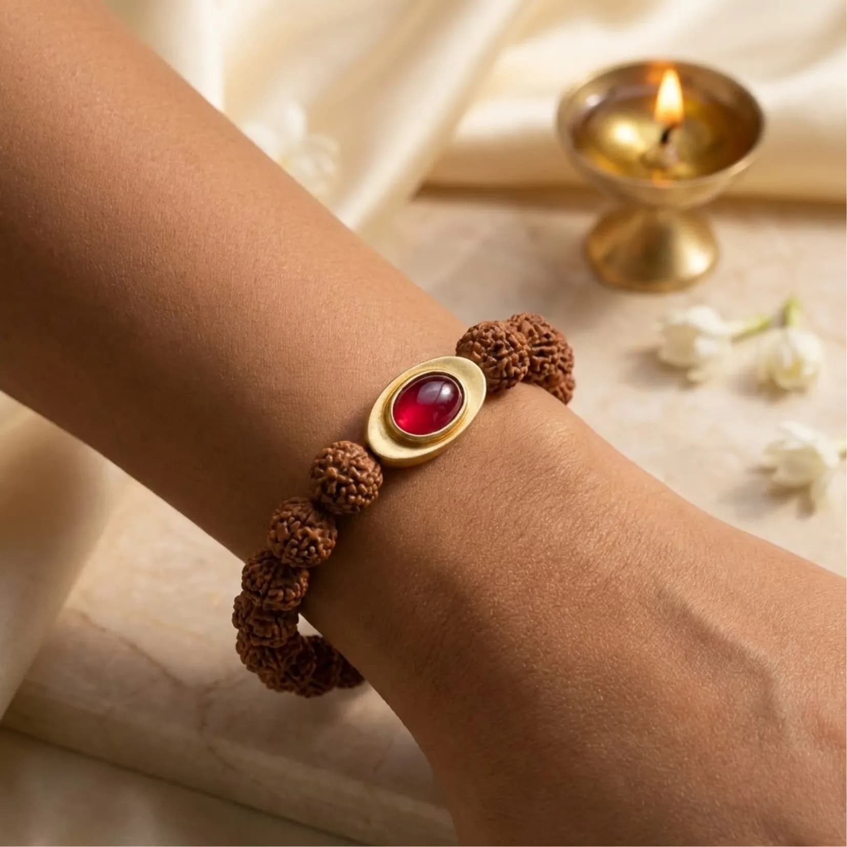 Natural Rudraksha Bracelet - View 2