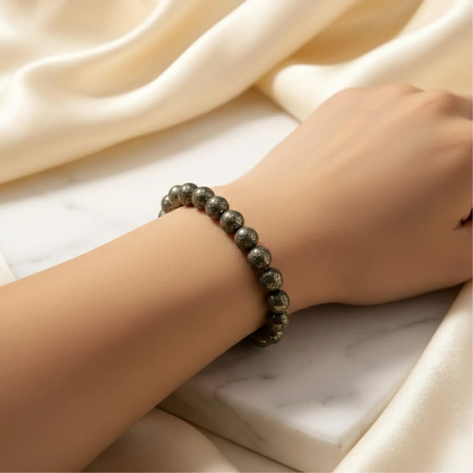 Raw Pyrite Bracelet - View 2