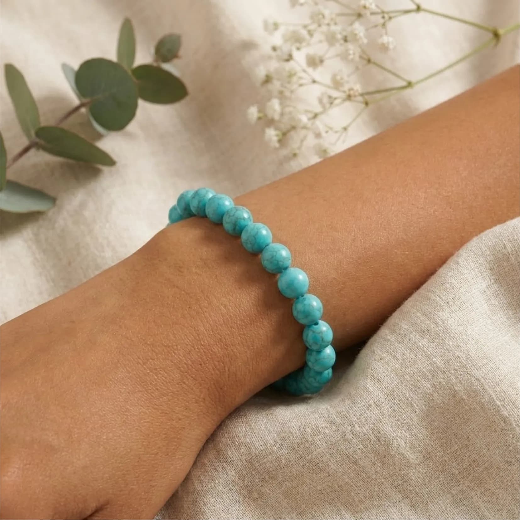Natural Feroza Bracelet - Authentic AstroJi Spiritual Product View 2