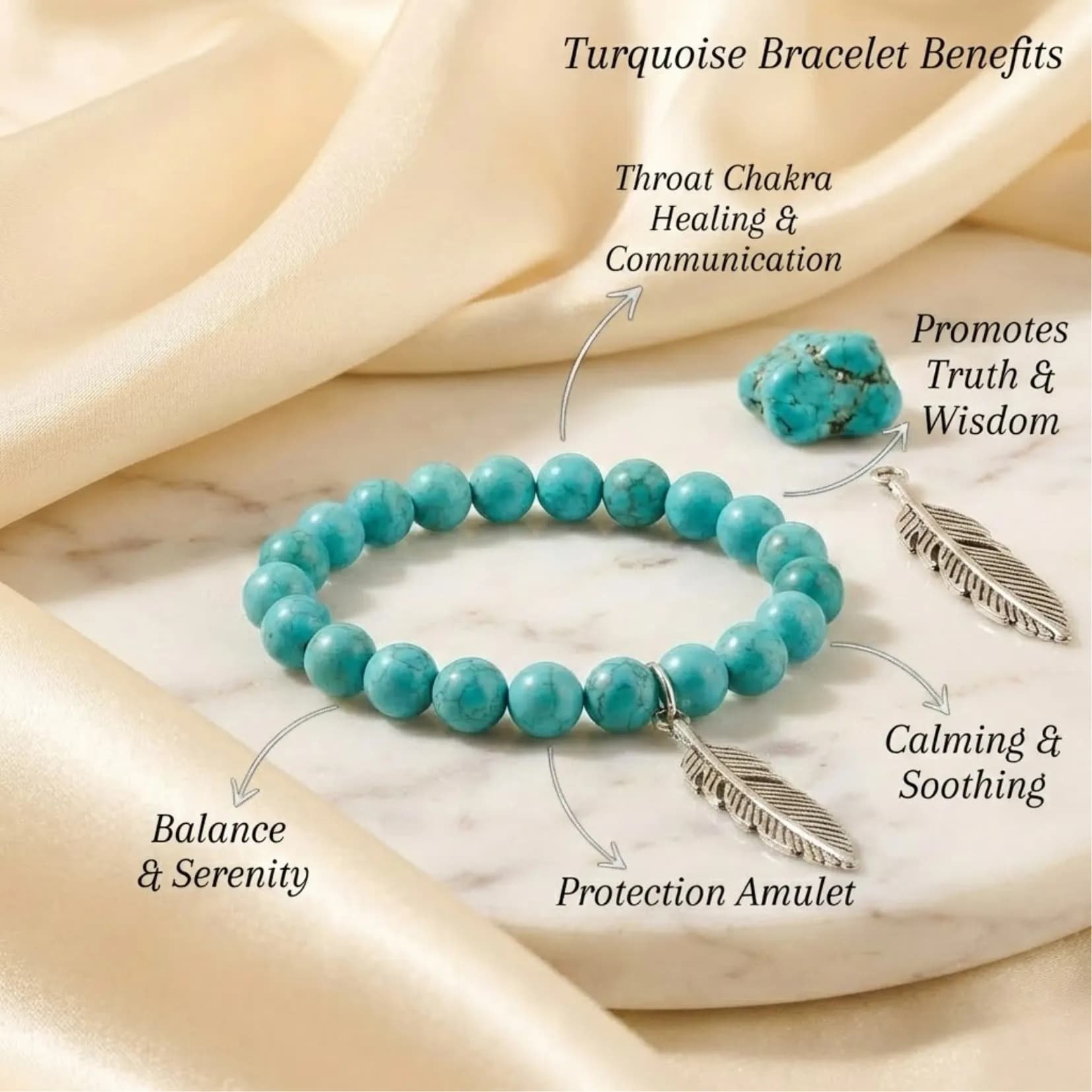 Natural Feroza Bracelet - Authentic AstroJi Spiritual Product View 4
