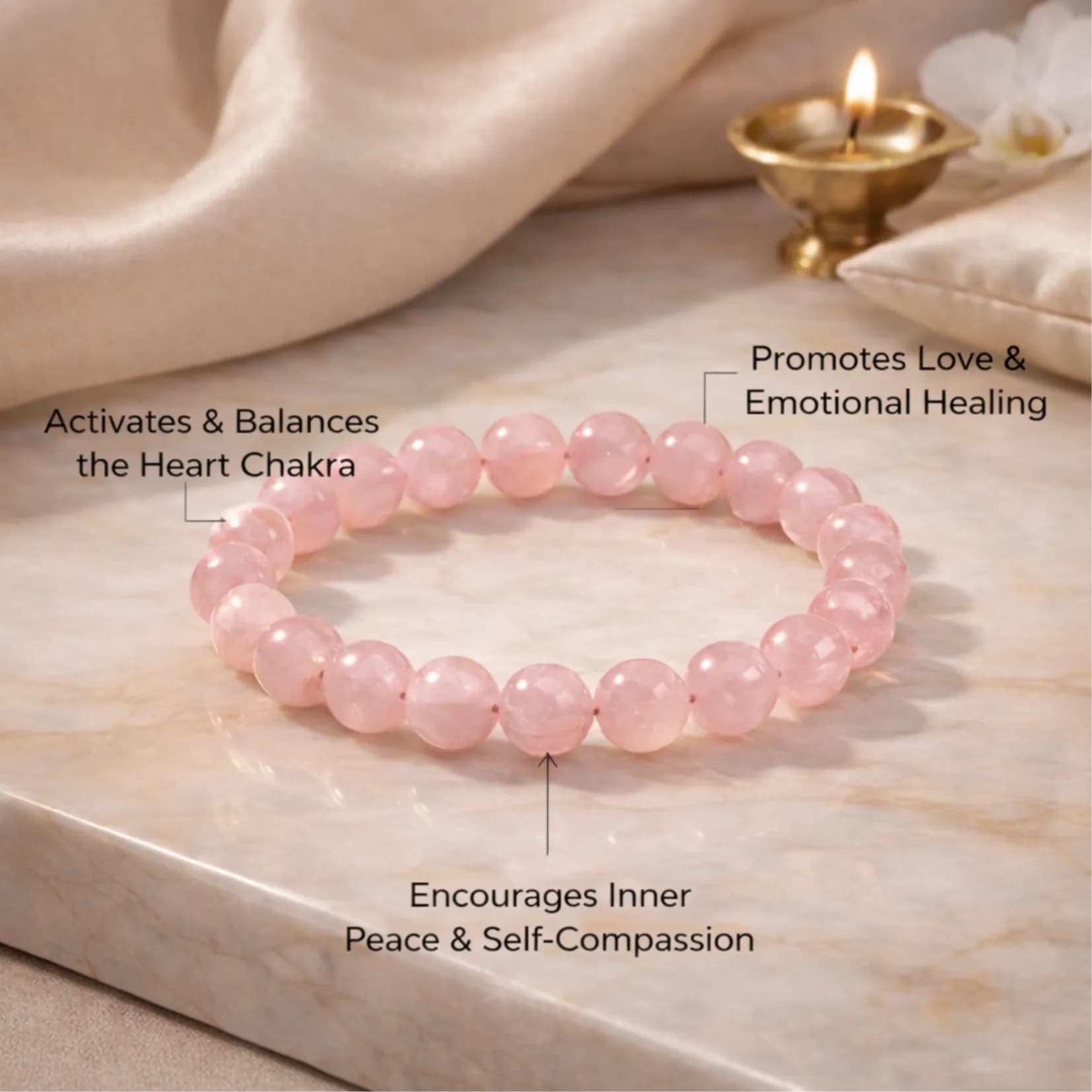 Rose Quartz Bracelet - View 3