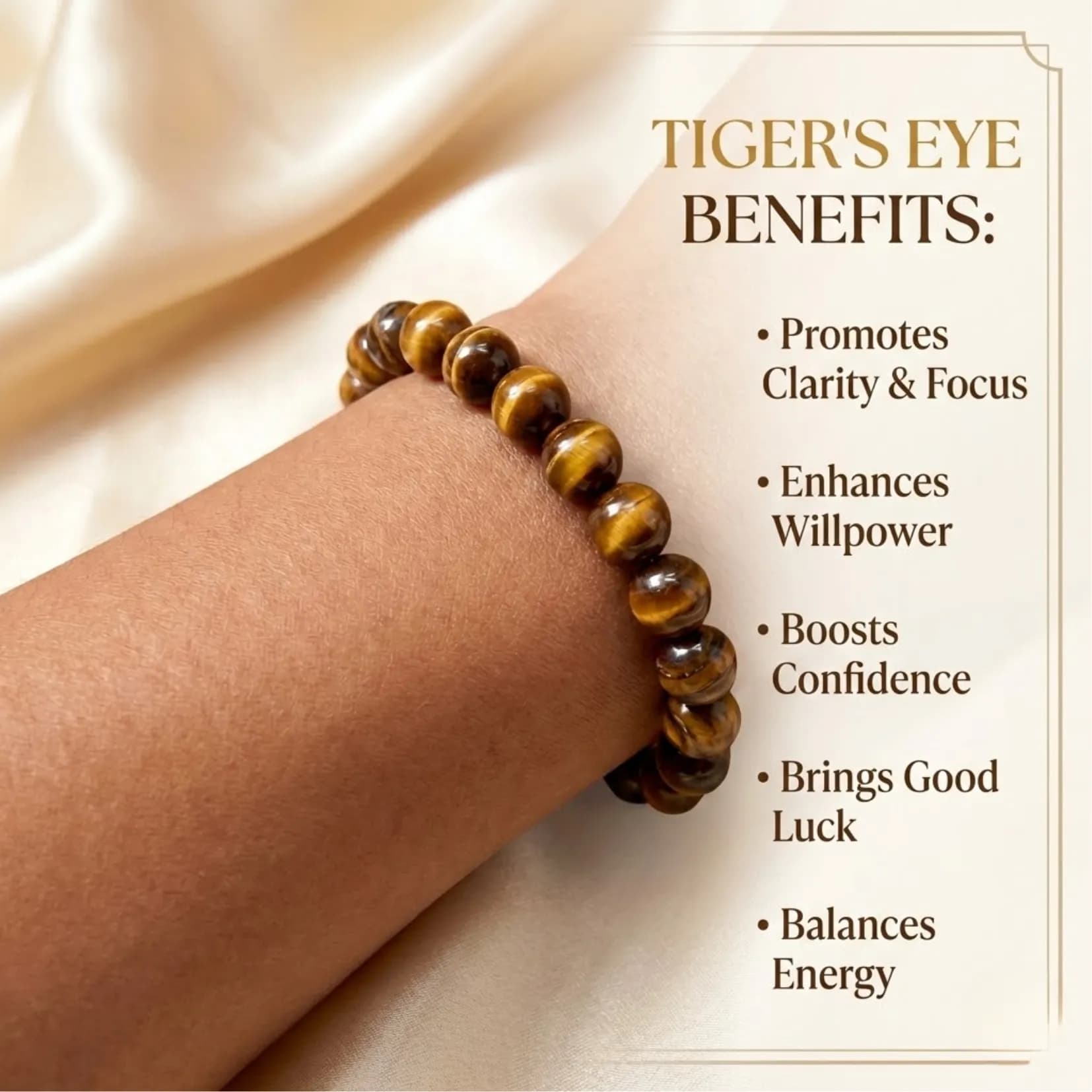 Tiger Eye Bracelet - Authentic AstroJi Spiritual Product View 3