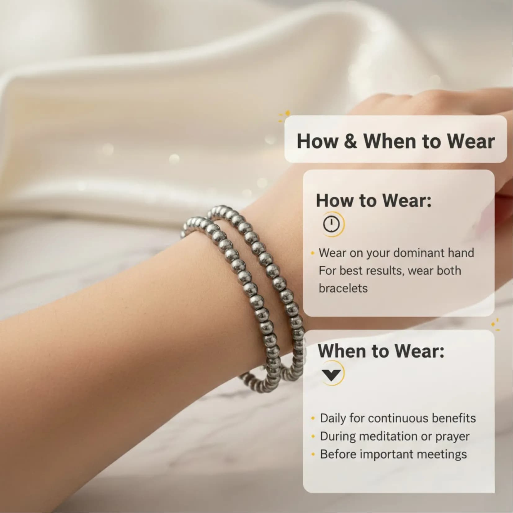 Dhan Shakti Combo :Pyrite bracelets - Authentic AstroJi Spiritual Product View 3