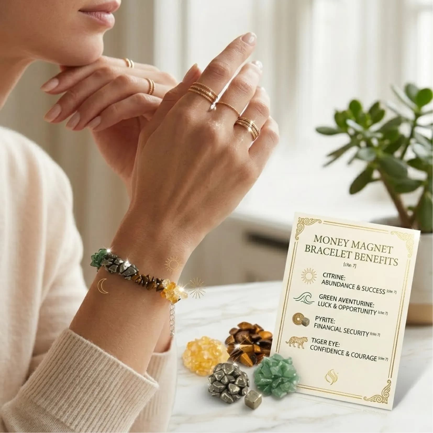 DHAN YOG CHIPS BRACELET - Authentic AstroJi Spiritual Product View 3