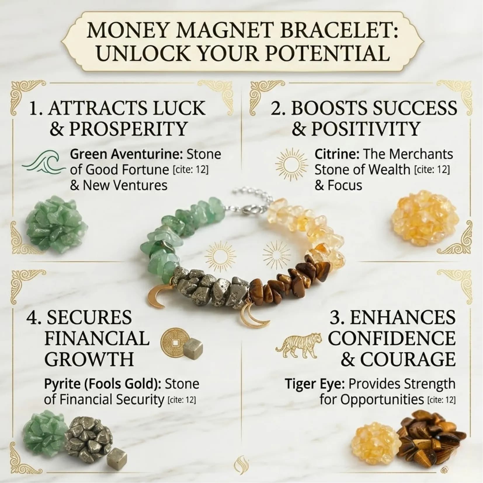 DHAN YOG CHIPS BRACELET - Authentic AstroJi Spiritual Product View 4