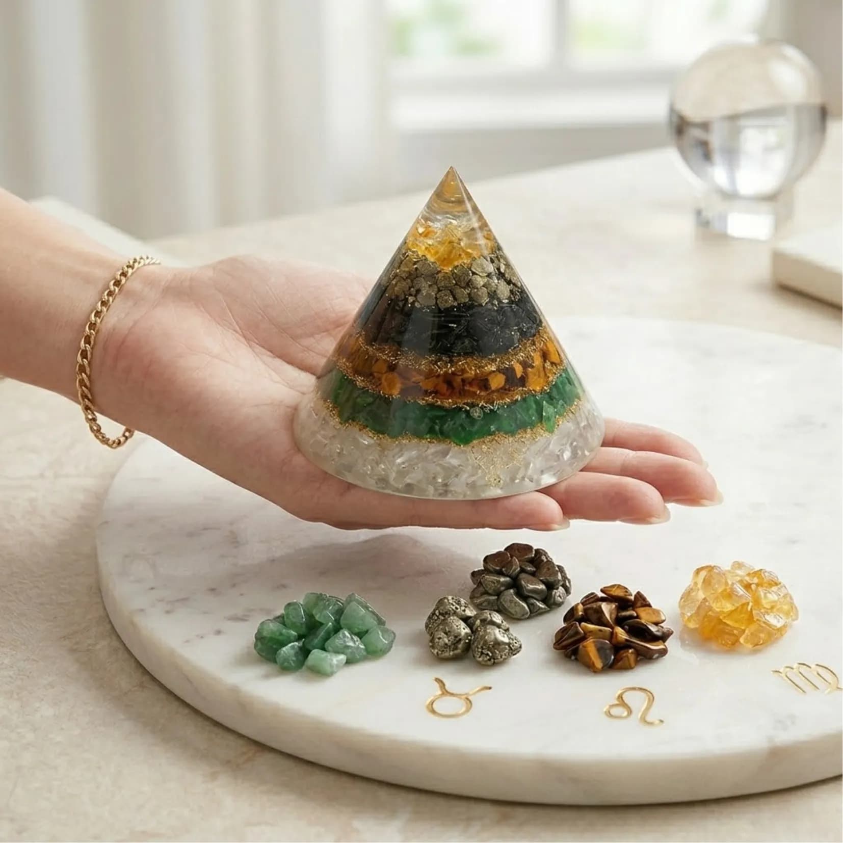 VASTU DHAN YOG PYRAMID - Authentic AstroJi Spiritual Product View 2