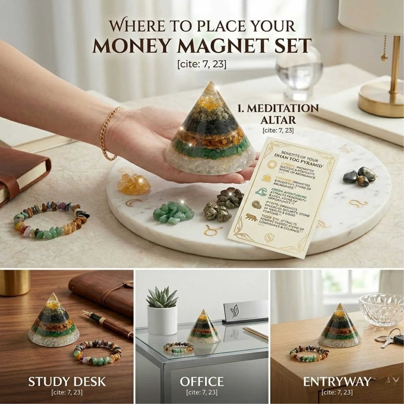VASTU DHAN YOG PYRAMID - Authentic AstroJi Spiritual Product View 3