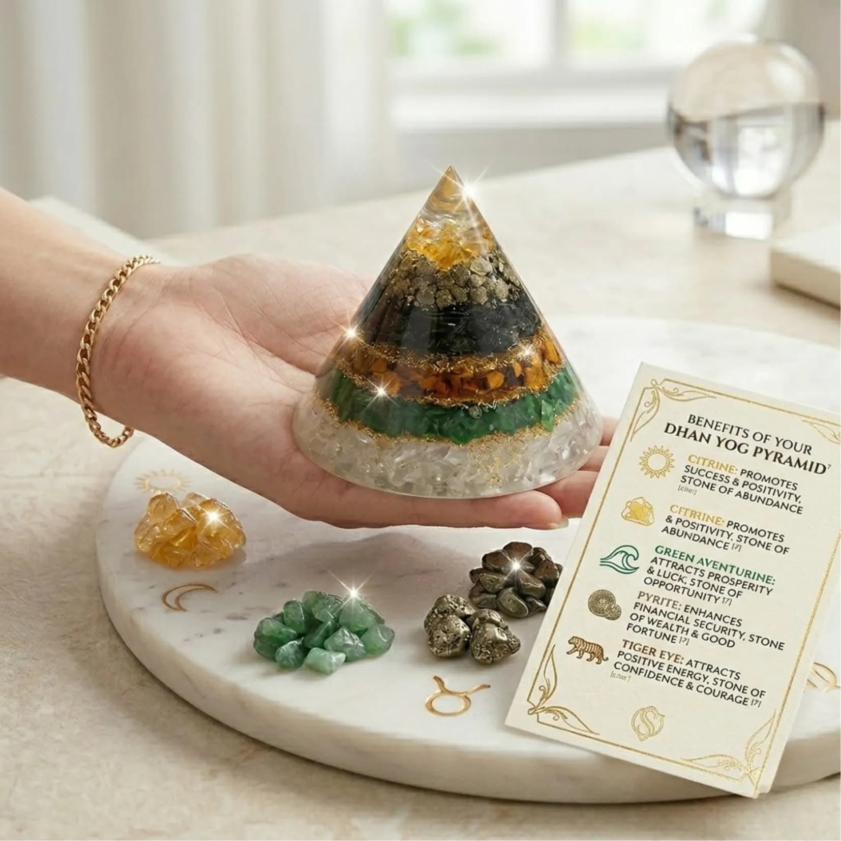VASTU DHAN YOG PYRAMID - Authentic AstroJi Spiritual Product View 4