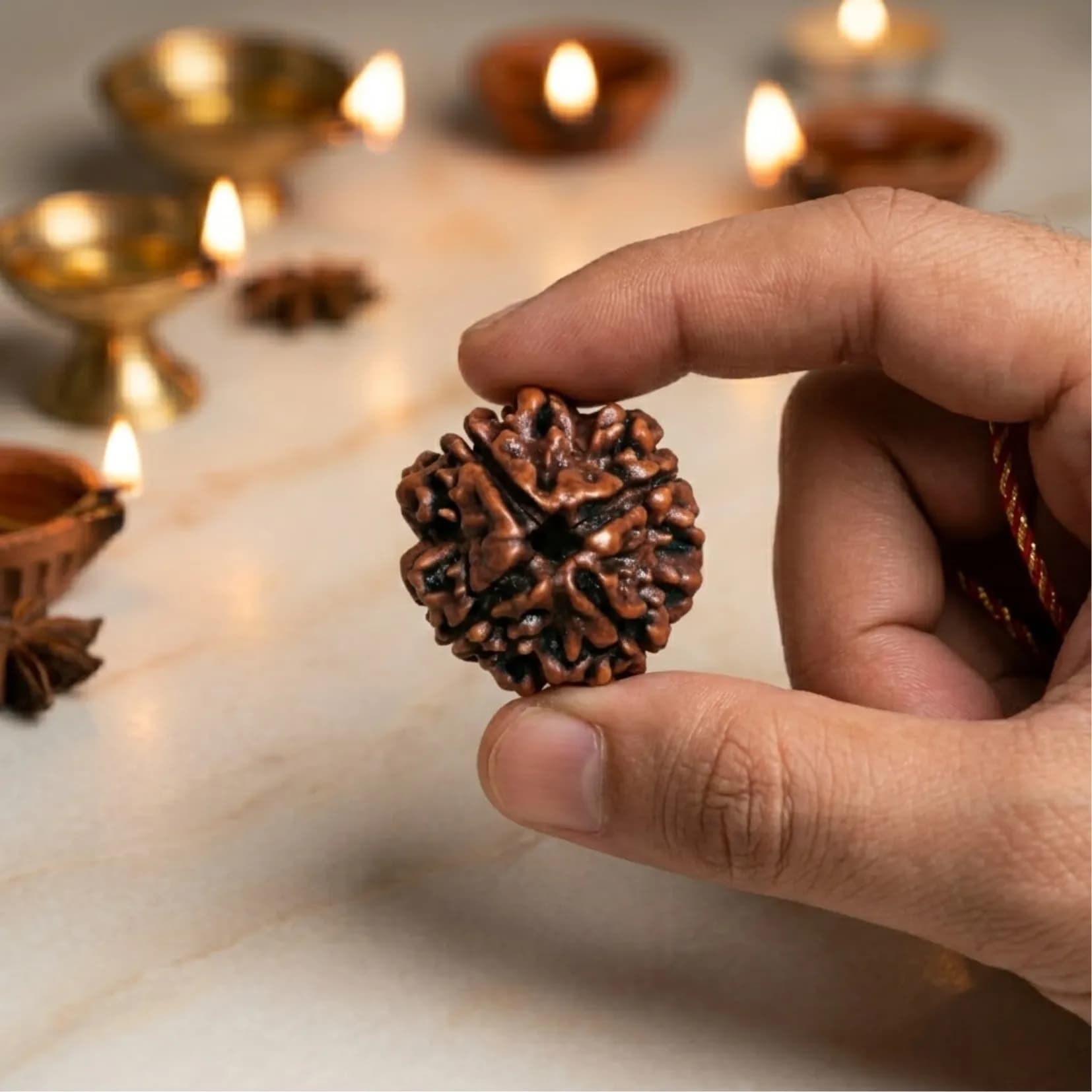4 mukhi rudraksha (Nepali) - View 2