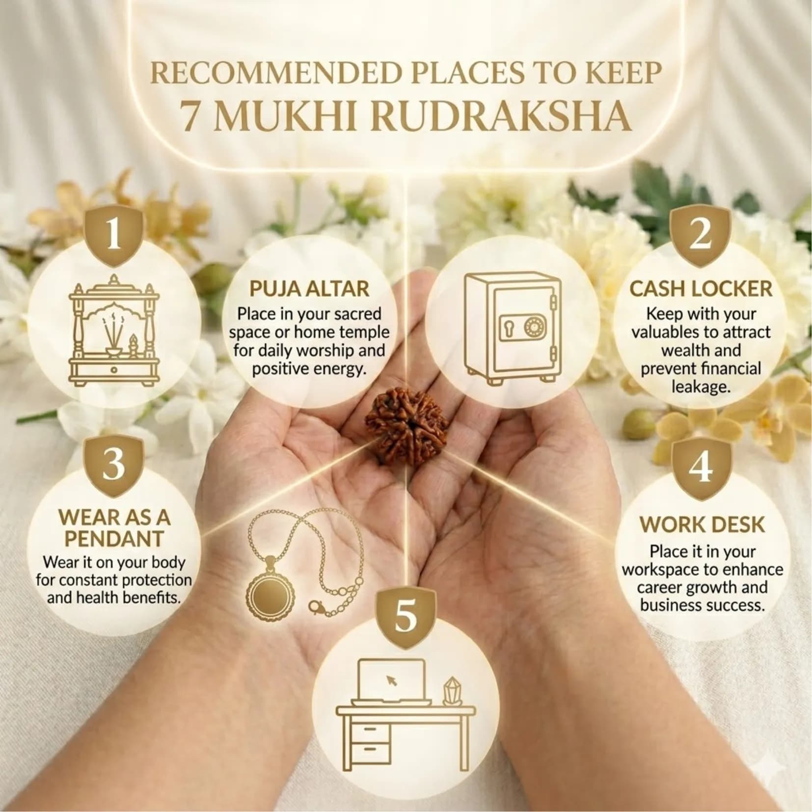 7 Mukhi Rudraksha (Nepali) - View 3