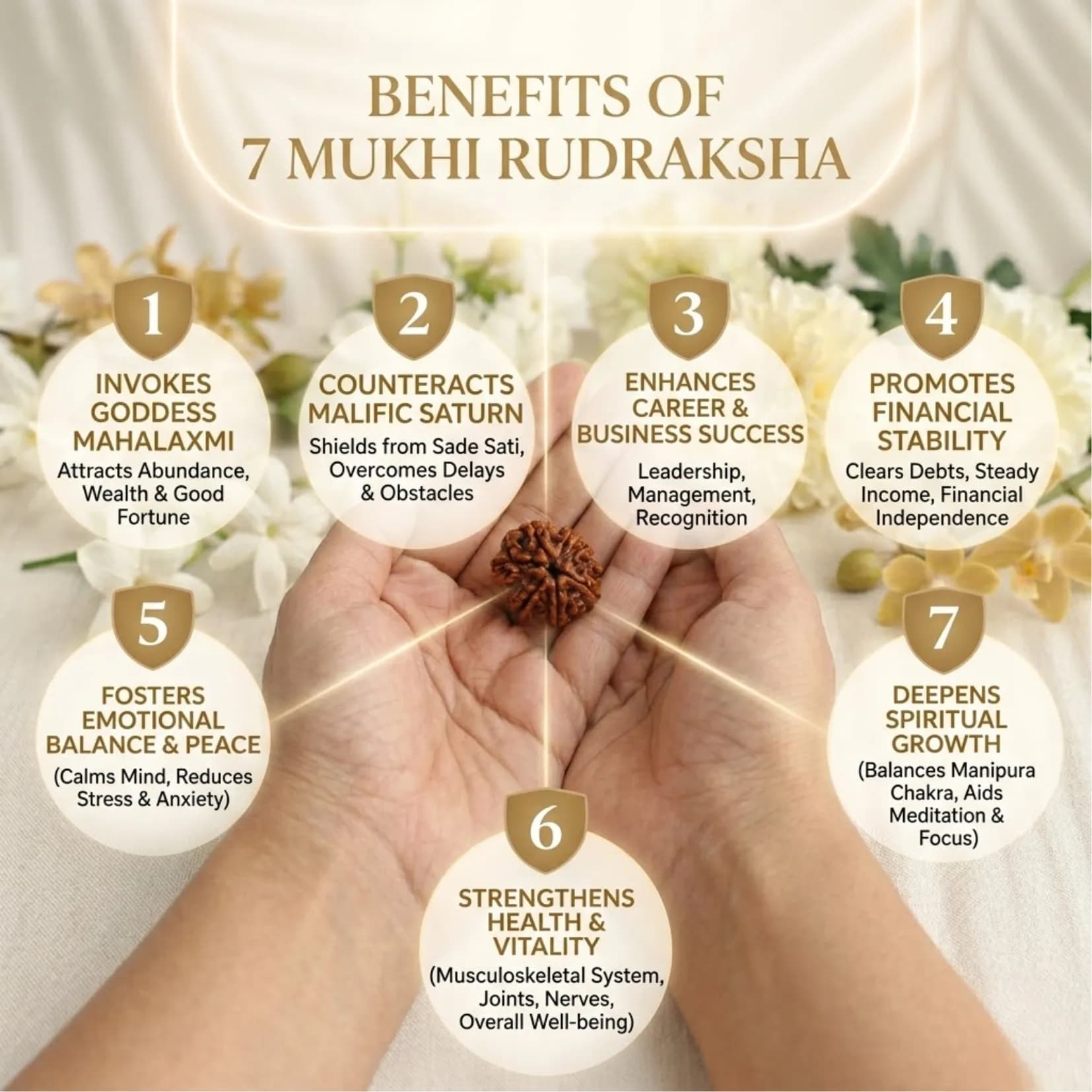 7 Mukhi Rudraksha (Nepali) - View 4