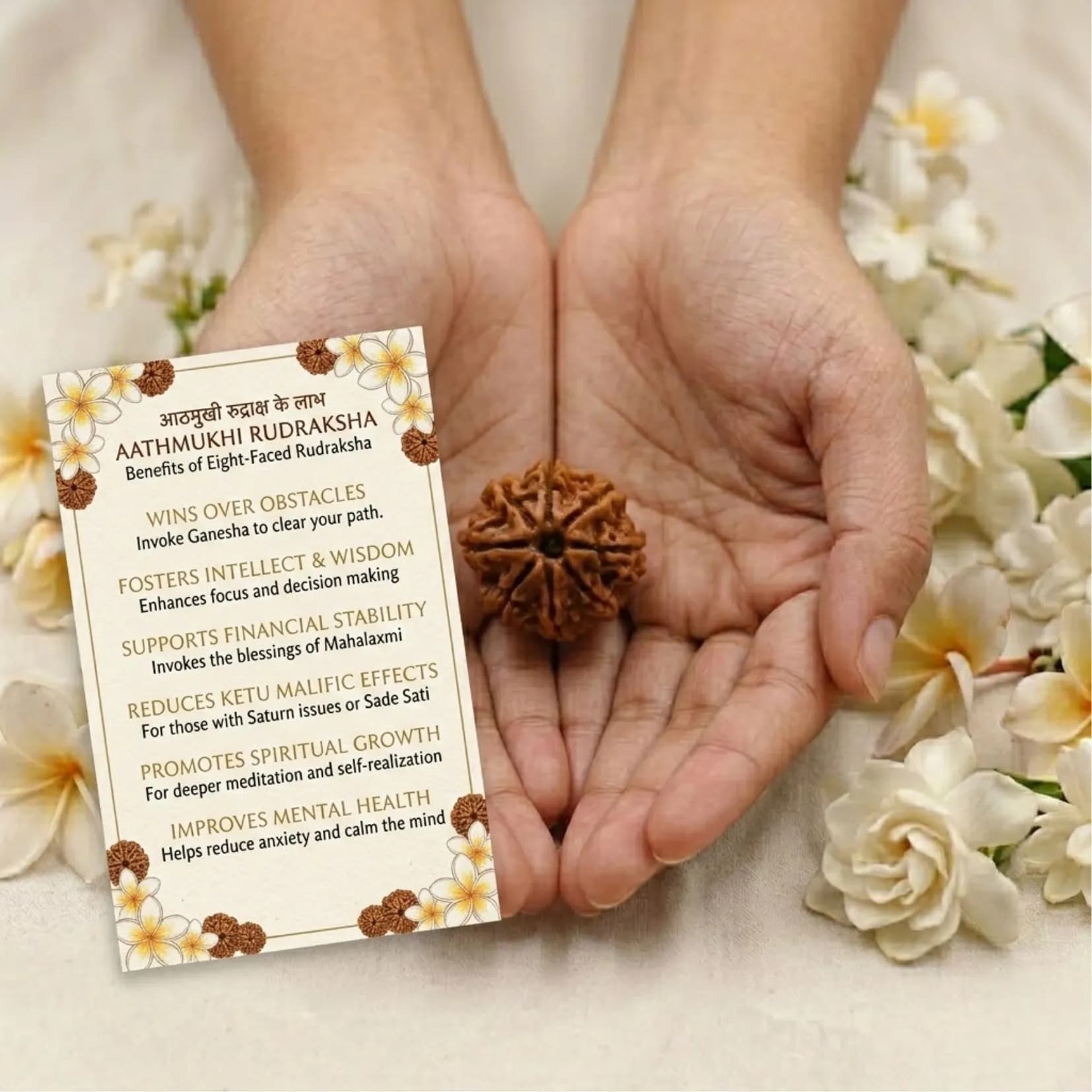 8 Mukhi Rudraksha (Nepali) - View 3