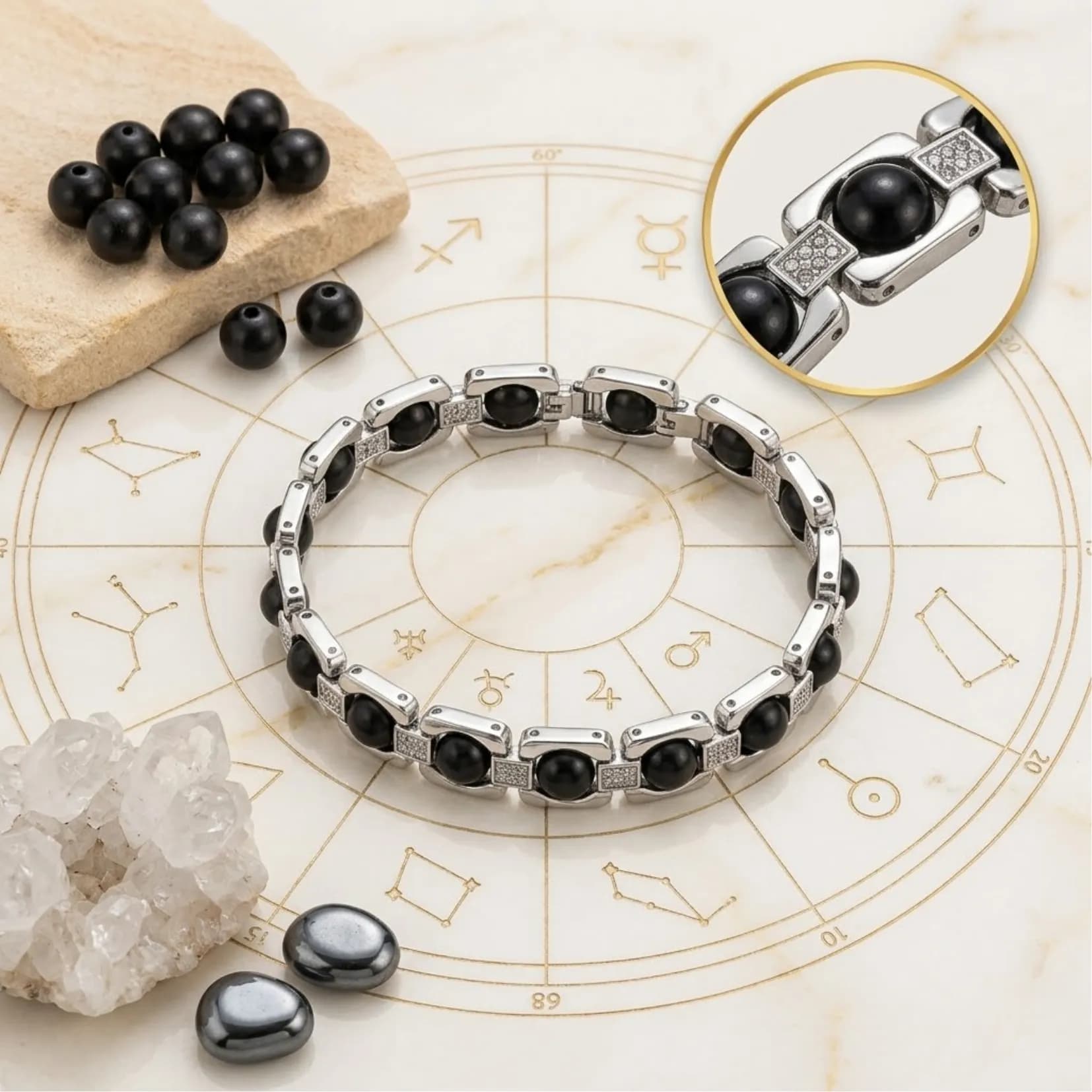 Metal Karungali Bracelet - View 1