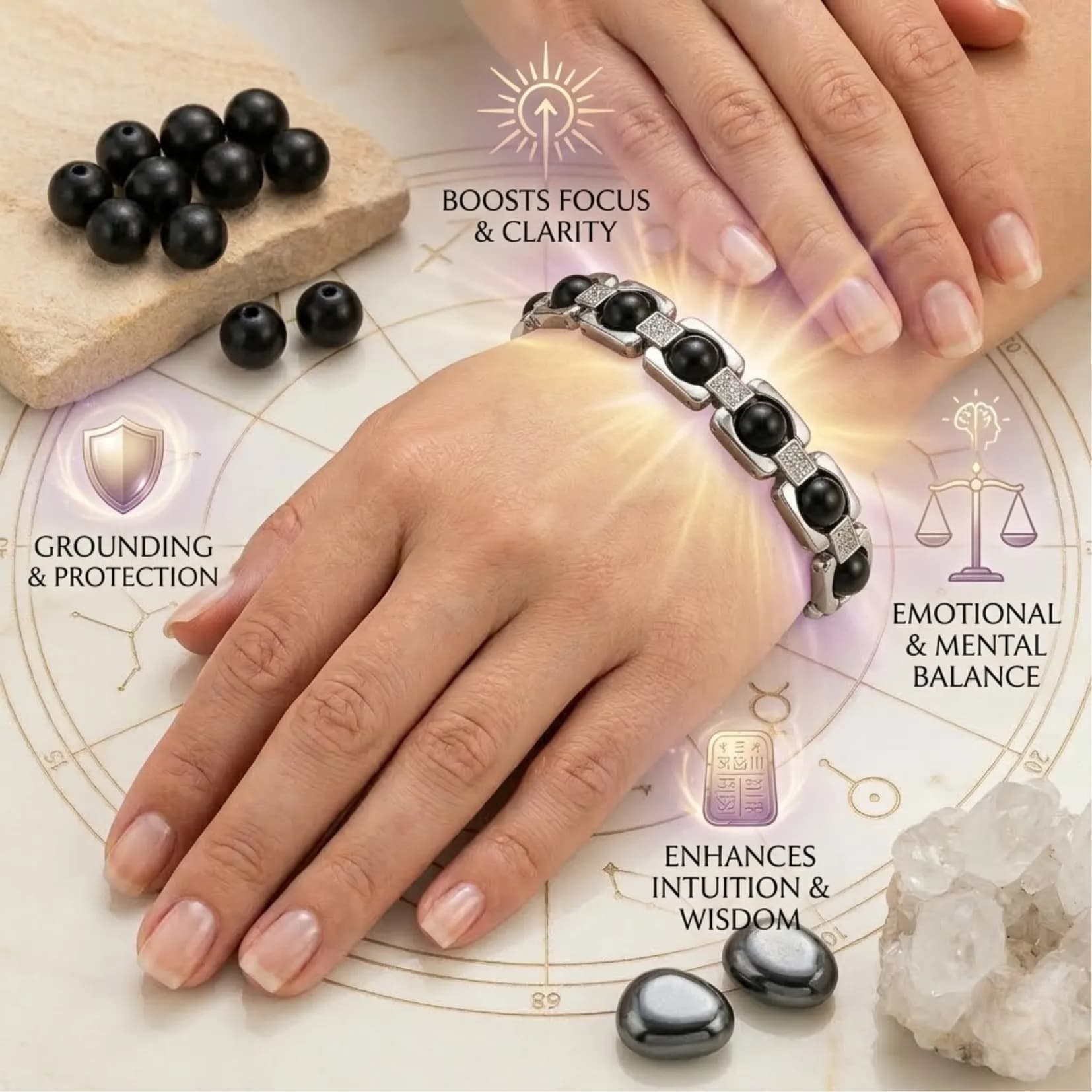 Metal Karungali Bracelet - View 3