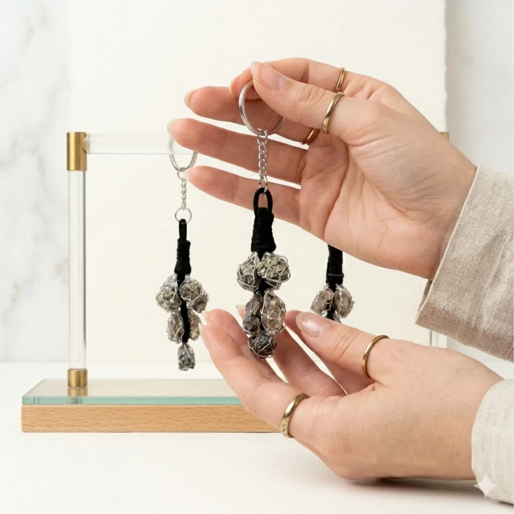 Peru Pyrite Keychain - View 2