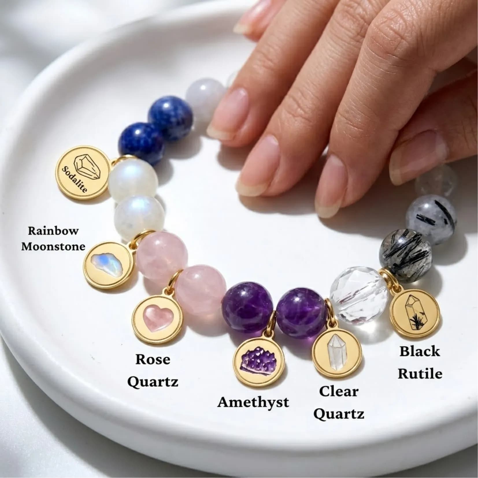 Shanti & Urja Crystal Bracelet - Authentic AstroJi Spiritual Product View 3