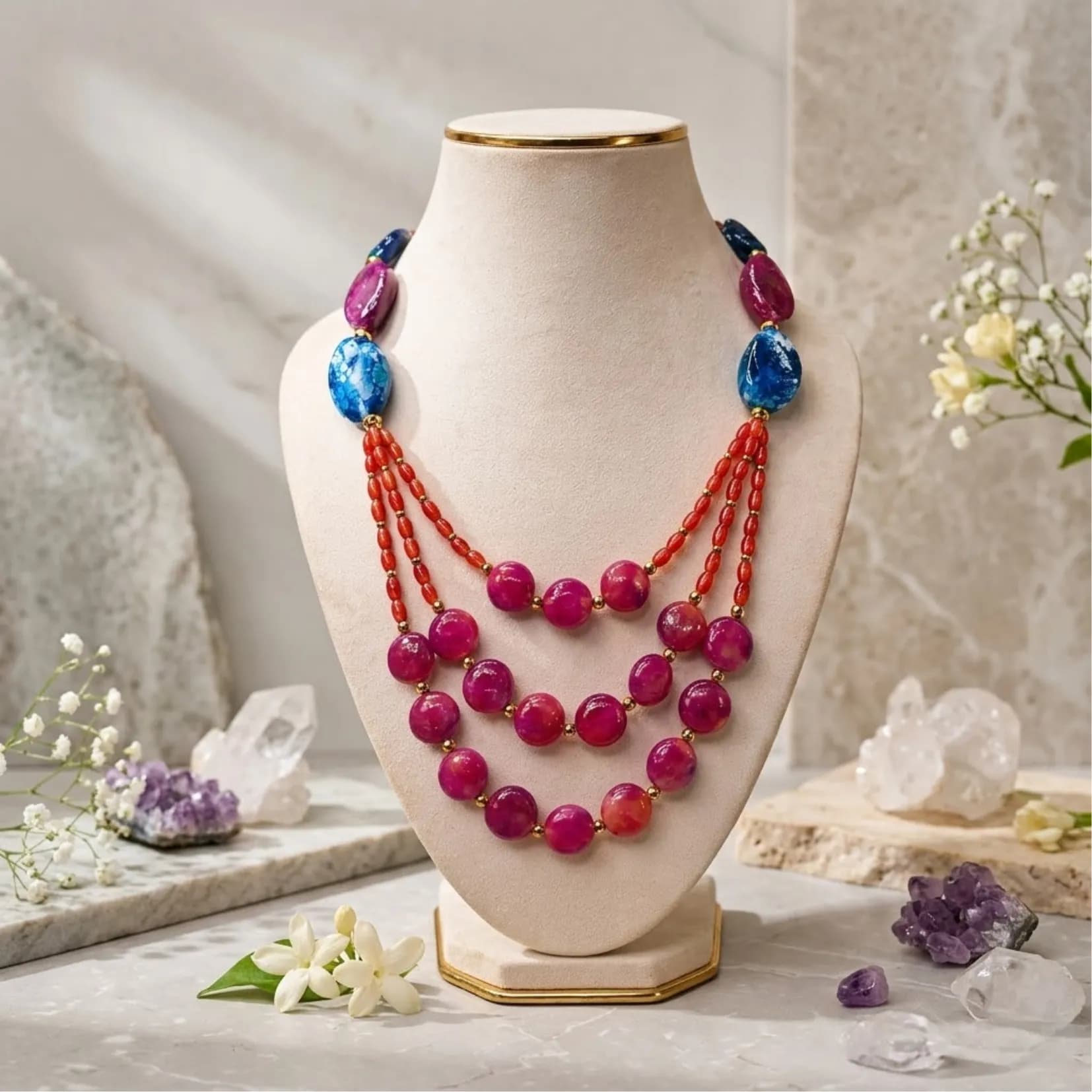Royal Jade Elegance Necklace - Authentic AstroJi Spiritual Product View 1