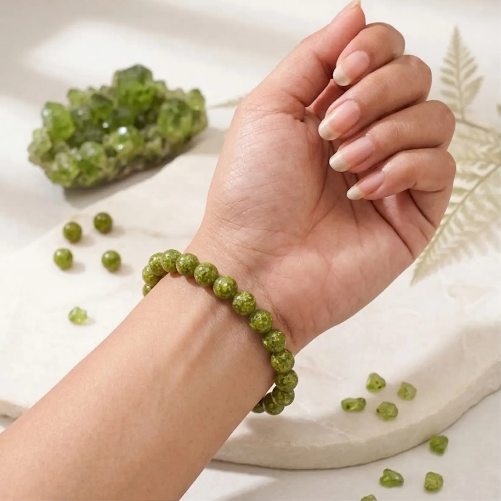 Premium Peridot Bracelet - View 2