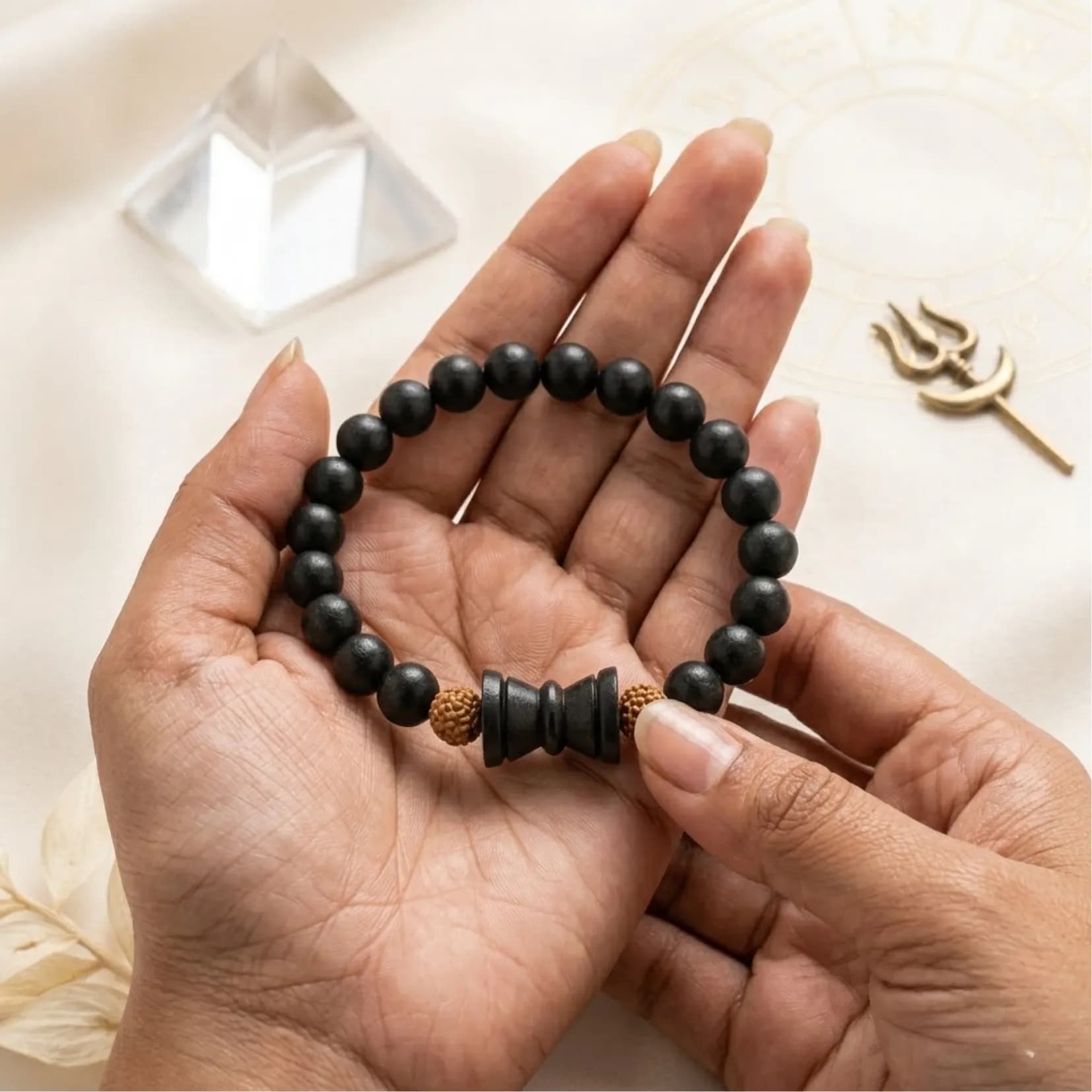 Divine Karungali Damru Bracelet - View 2