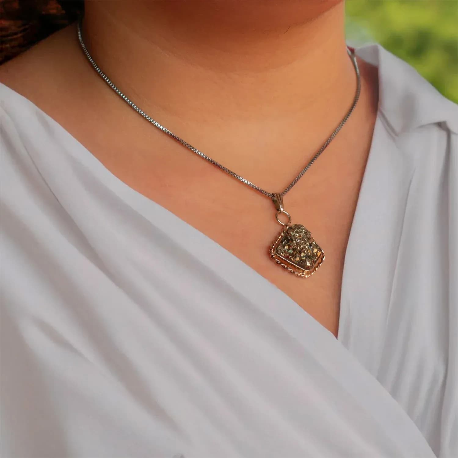 Princess Combo with Pyrite Anklet and Pendant - View 3